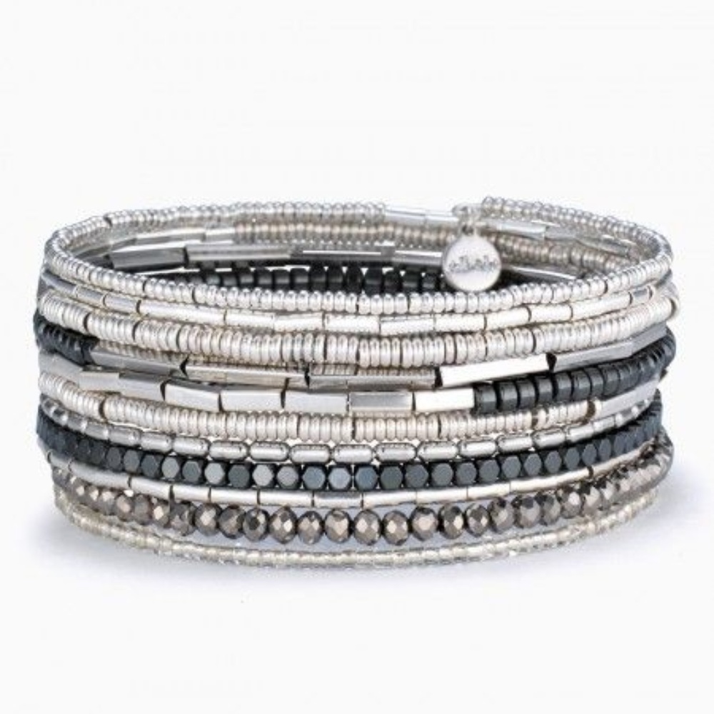 Silver Celine Wrap Bracelet
